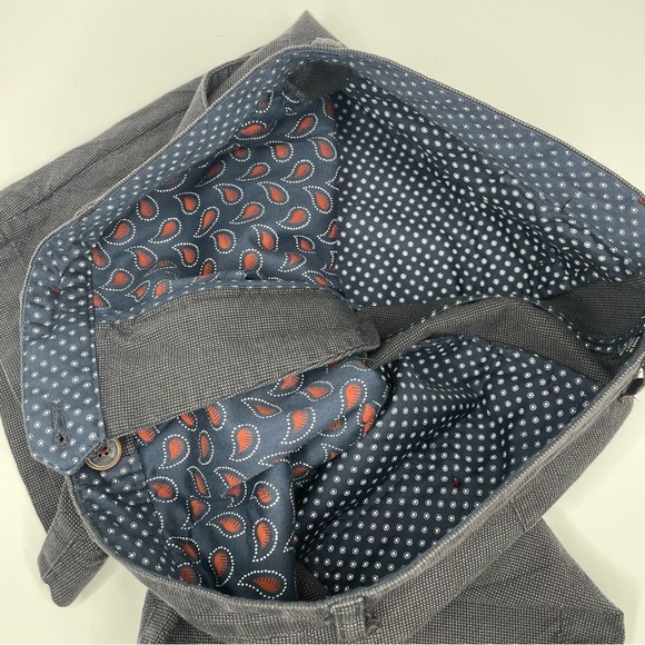 Ted Baker London Shorts Mens Size 30R Grey Navy Casual Flat Front Cotton Chino - Picture 10 of 10